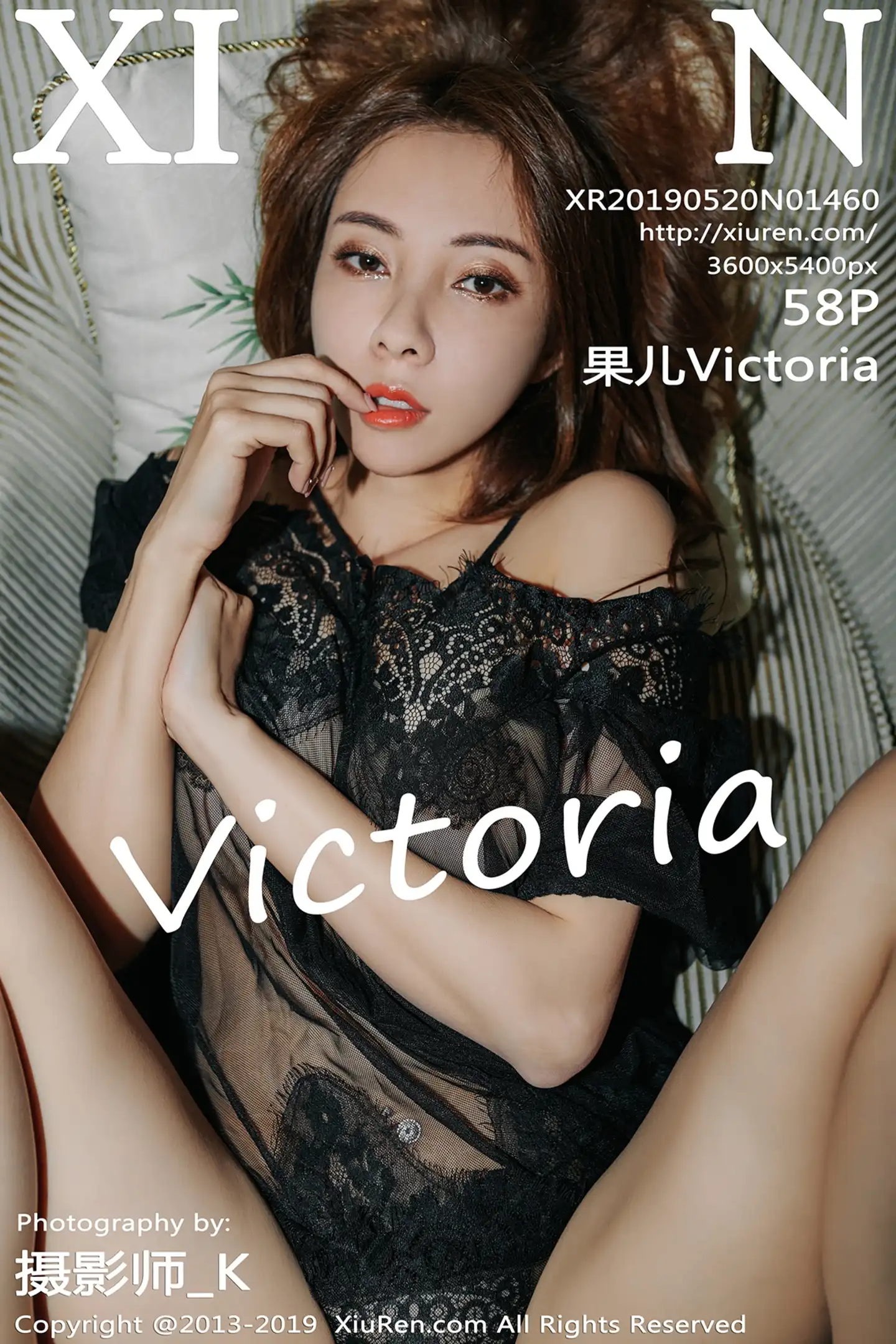[XiuRen秀人网]No.1460_女神果儿Victoria私房黑色透视薄纱露豪乳遮点惹火诱惑写真58P-秀人网 - XiuRen.Pro